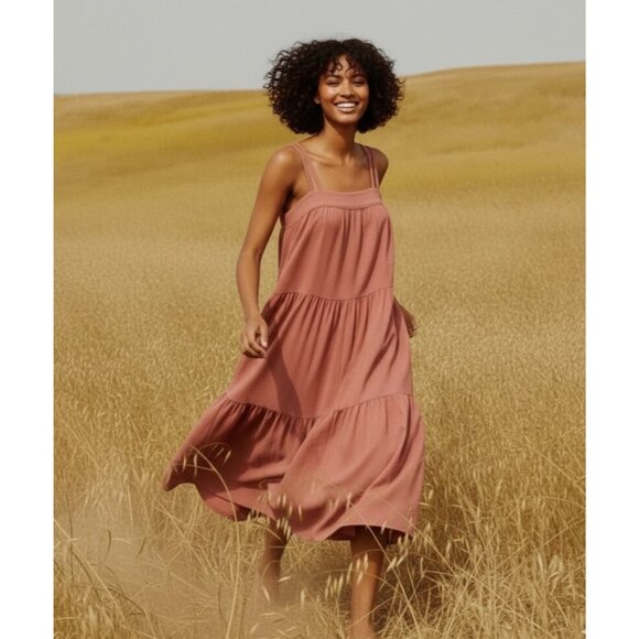 NWT Christy Dawn The Lulu in Thulian Tiered Prairie Maxi Tank Dress L - Picture 2 of 9